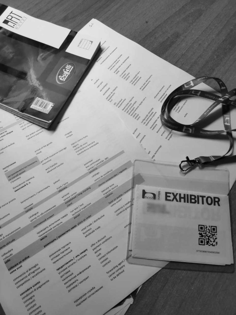 Preparazione terminologica per Interpretariato fieristico