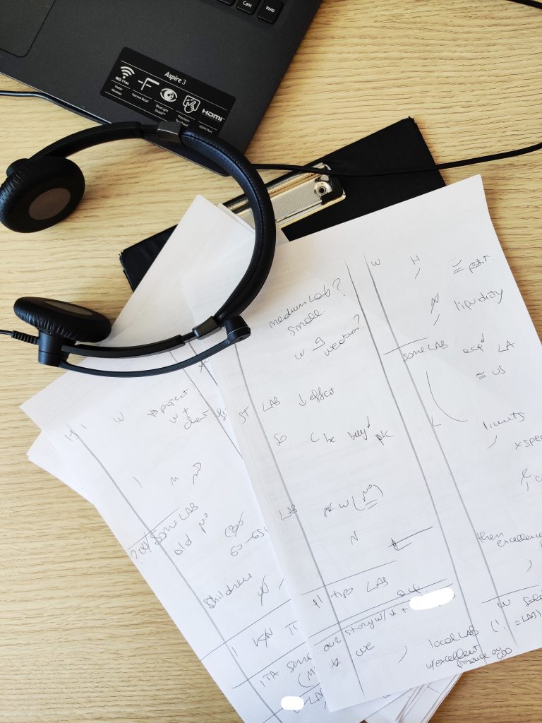 Interpretariato da remoto con presa di note